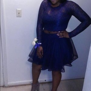 Two piece prom dress